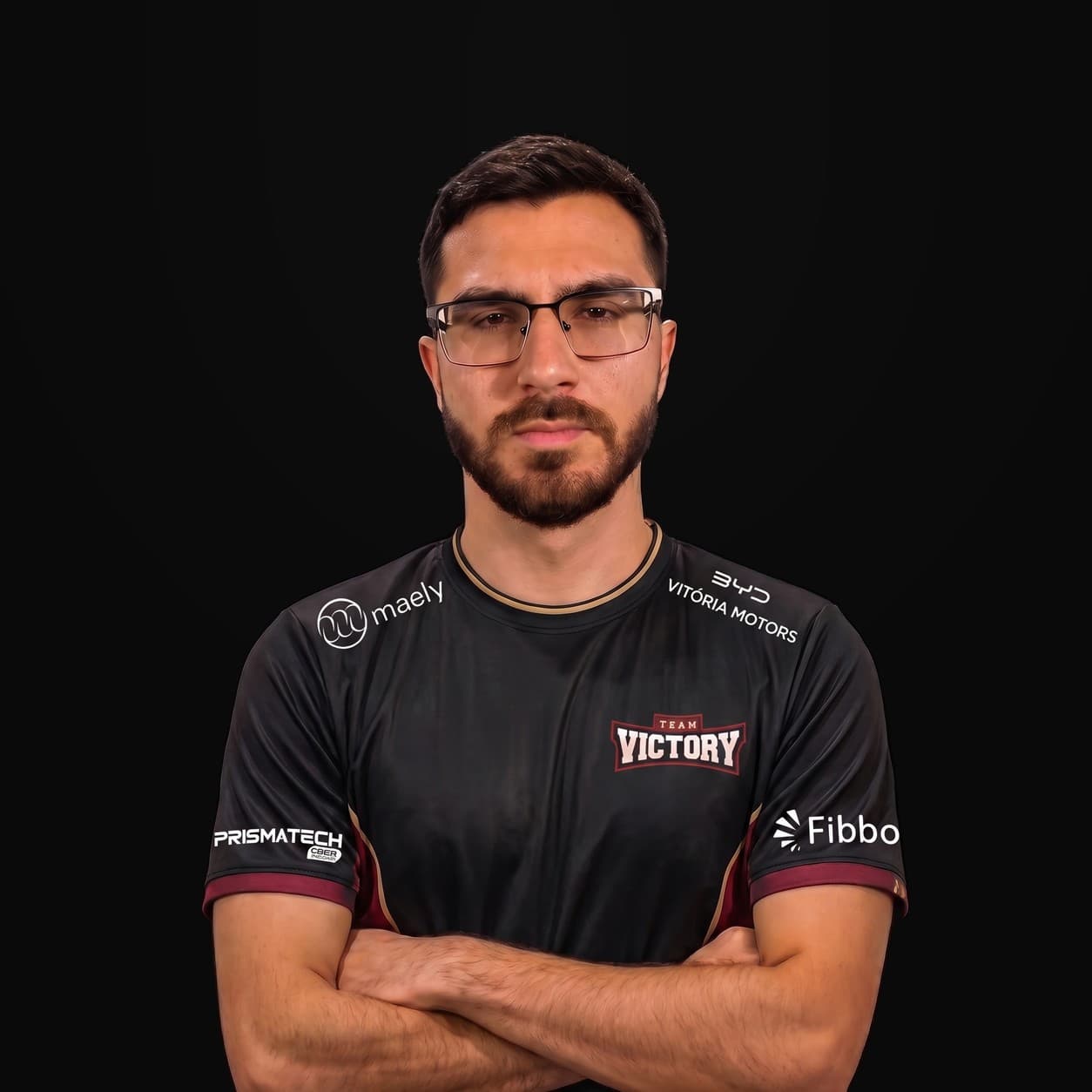 Retrato oficial de Carlos fr0M Junior, Trade Kill e Rifler da Team Victory