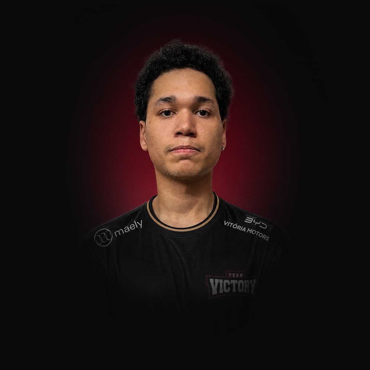 Retrato oficial de Mattos, ADC do time de LoL da Team Victory