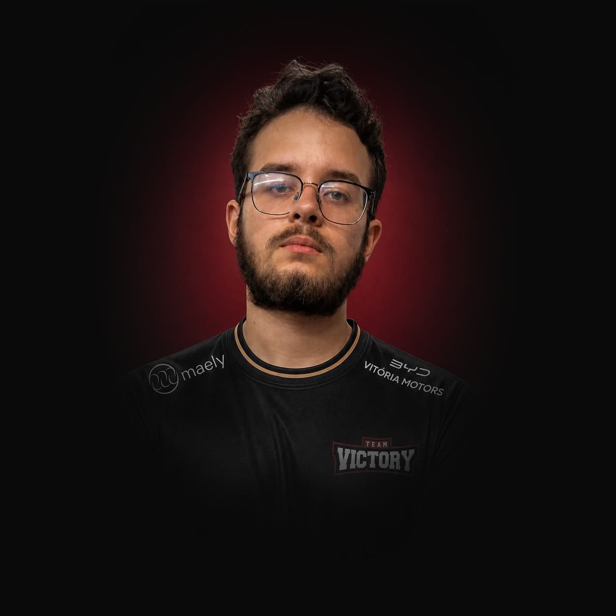 Retrato oficial de just räy, Jungler do time de LoL da Team Victory